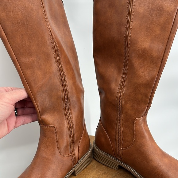 10W Tall Brown Riding Boots NWOT - Picture 5 of 11